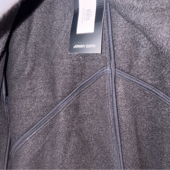 Jonny Cota Duster Coat in black Fleece - Picture 5 of 8